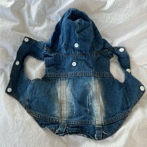 Denim vest for dogs. Fashion clothes for pets